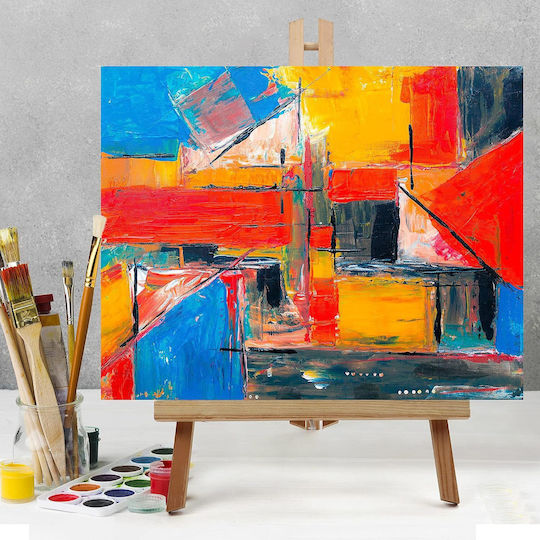 Set 4 Wooden Easels Belle Vous 40cm Height 23x30cm Canvas Foldable Set 4 Wooden Easels Belle Vous 40cm Height 23x30cm Canvas Foldable