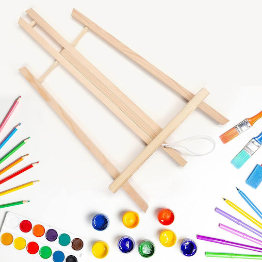 Set 4 Șevalete Din Lemn Belle Vous Înălțime 40cm Pânză 23x30cm Pliabil