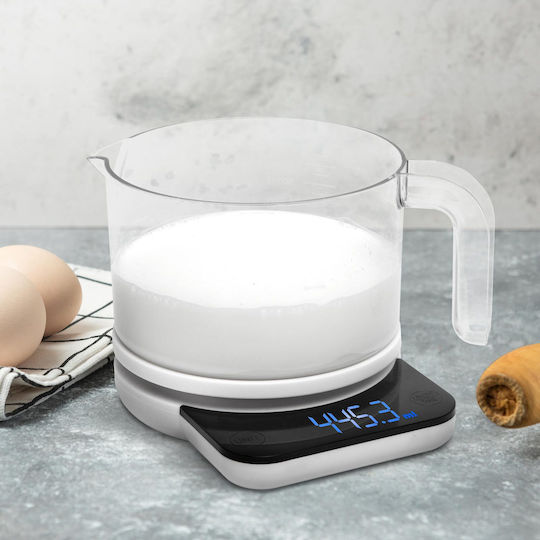Alista Home Cântar de bucătărie digital cu cană gradată până la 3kg