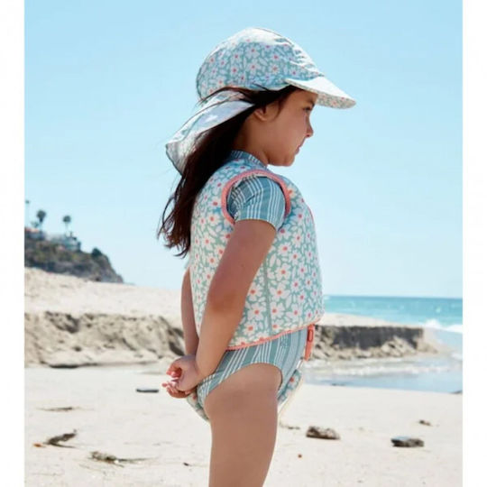 Fresk Swe-2024se1070 Essentials-green Flowers Swimming Vest Σωσίβιο Γιλέκο Κολύμβησης