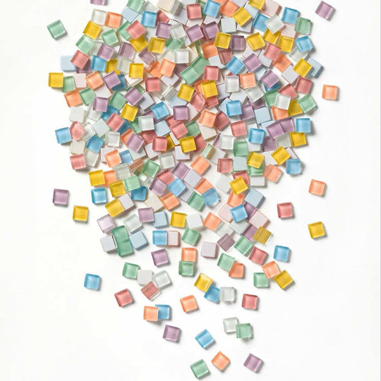 Mozaic Mici 10x10mm 240gr 300 Bucăți Culori Pastel