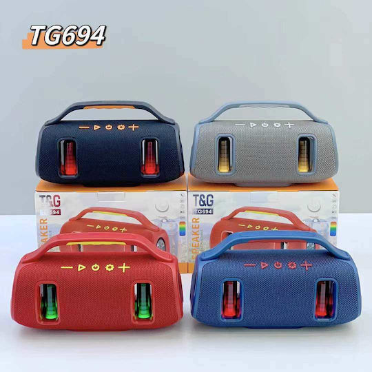 T&G TG-694 Bluetooth Колонка 15W с Радио и Време на Работа до 4 Часа Черен
