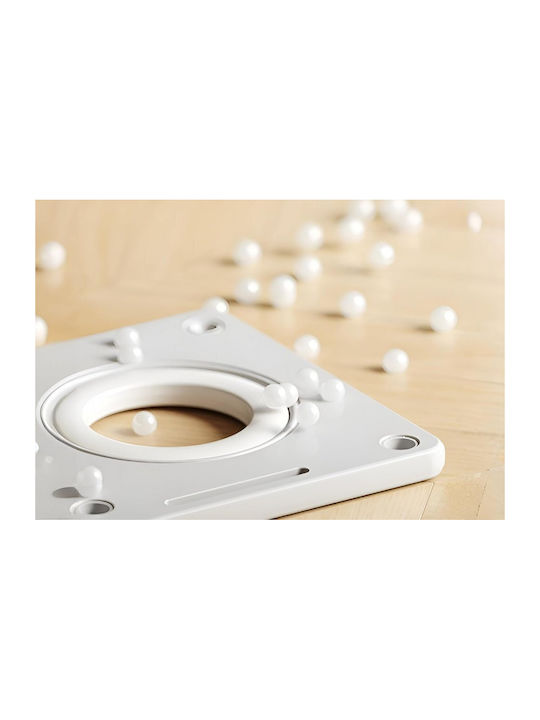 Set Masă pentru Copii cu Scaune pentru Vopsire din Plastic Maro