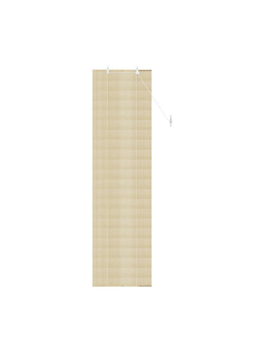 vidaXL Bamboo Roller Blind in Beige 50x220 cm