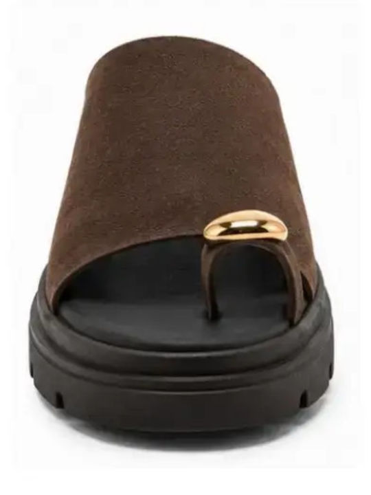 Women's Flat Sandals Brown