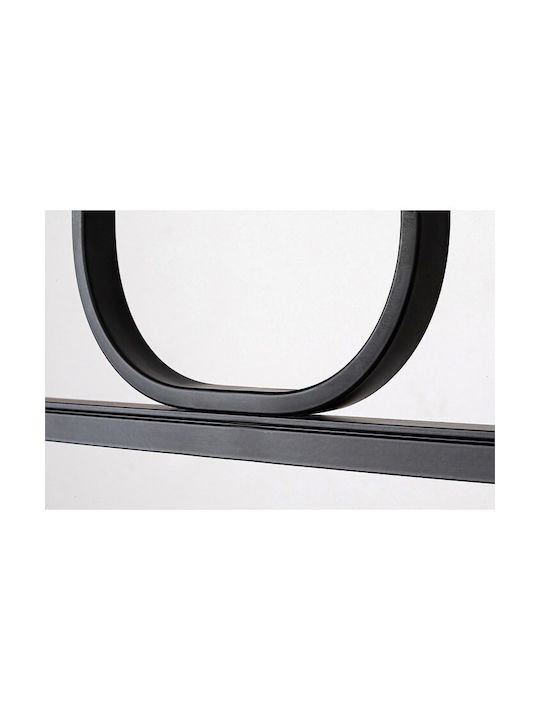 Rabalux Black LED Pendant Ceiling Light with Warm White Light 120cm
