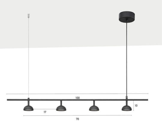 Luma Silver Pendant Ceiling Light