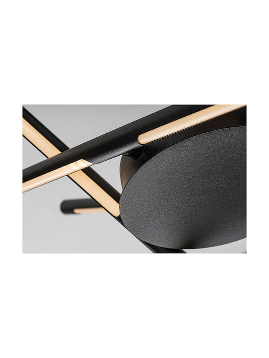 Rabalux Black Pendant Ceiling Light LED with Warm White Light 28x28cm