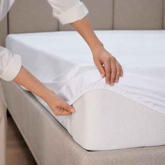 Hotel Fitted Sheet 180x200+30cm 80% Cotton 20% Polyester 144tc 18-3-180-9