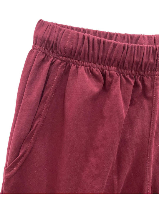 Herren Shorts Burgundisch