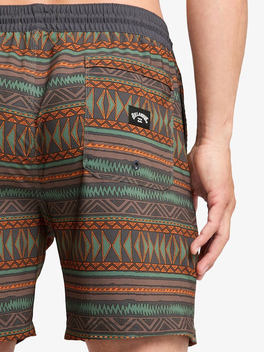 Sundays Layback Herren-Bademode Bermuda Schwarz