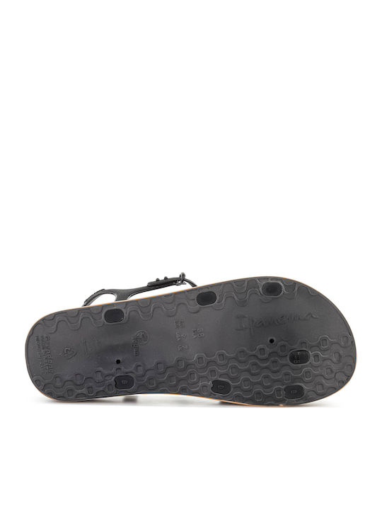 Damen-Flip-Flops - Hausschuhe in Schwarz Stil