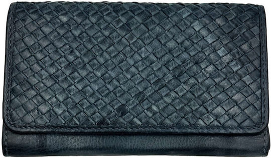 ByLeather Leather Fabric Tobacco Pouch Handmade with Magnetic Closure HARAXI Blue