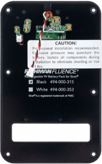 Fishman Pro-bpk-fs1 Rechargeable Battery Pack Strat Black