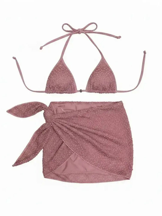Set Bikini Τριγωνάκι & Brazil Ροζ