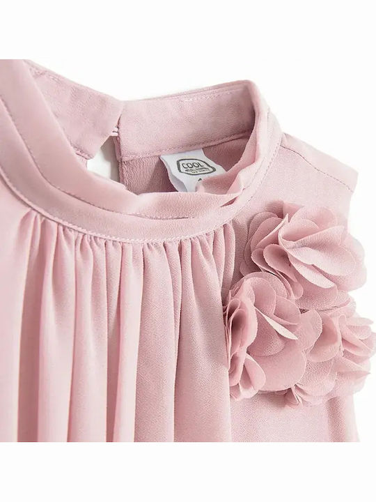 Mädchenkleid Ärmellos Rosa