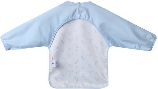 Tutete Circus Show Waterproof Fabric Coverall with Button & Sleeves Light Blue for 6 Months+