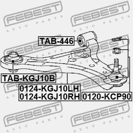Предно Долно Ляво Рамо Тойота iQ Kgj10 Ngj10 2008.11 Jp 48069-79015