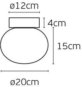 VK Lighting Πλαφονιέρα 20εκ. LED VK Lighting Πλαφονιέρα 20εκ. LED