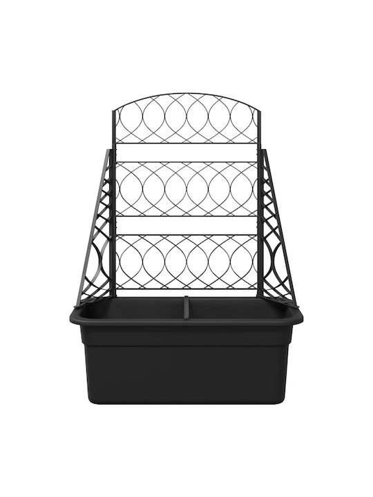 Garden Trellis in Grey Plastic 58x29x78cm