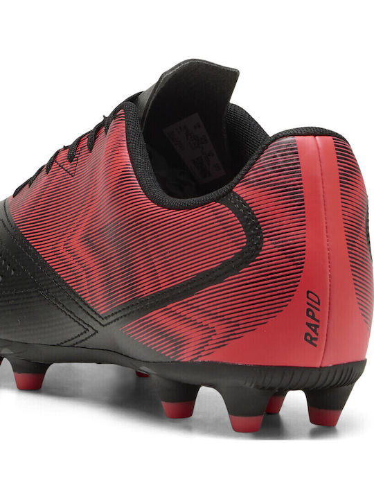 PUMA FG/AG Football Shoes with Cleats Red