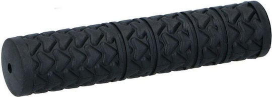 Dunlop GSP-306667 Anatomie Fahrradlenkergriffe in Schwarzes Farbe 132mm aus Gummi