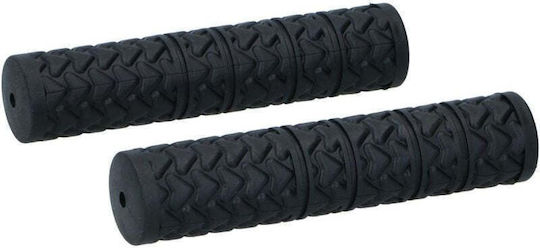 Dunlop GSP-306667 Anatomie Fahrradlenkergriffe in Schwarzes Farbe 132mm aus Gummi