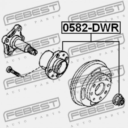 Mazda Demio Dw Πίσω Πλήμνη 1996-1999 Jp Na01-33-04xa