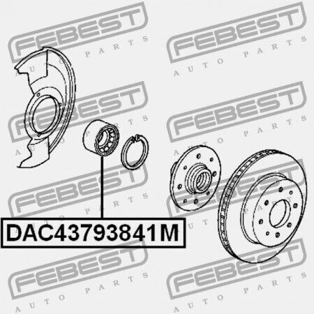 Front Hub Wheel Bearing Honda Odyssey Rb1 2004-2008 Jp 44300-scc-003