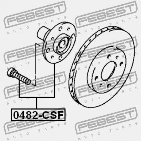 Предна Главина Mitsubishi Lancer Lancer Cedia Cs Ct 2000.03-2009.08 Jpn Mr519922