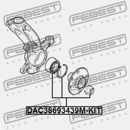 Reparaturkit Für Radlager Vordere Nabe Citroen C1 2006-2014 6822.jl