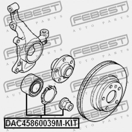 Front Hub Wheel Bearing Opel Vivaro 2001-2014 4408668
