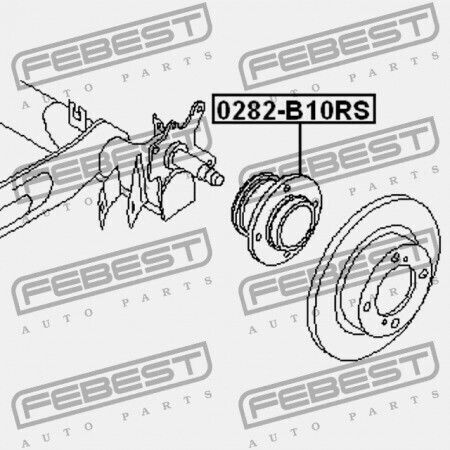 Nissan Sentra B15x Πίσω Πλήμνη 2000.07-2006.09 Gl 43202-95f0a