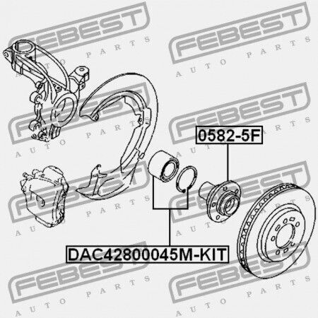 Radlager Für Vorderachse Mazda 3 Bk 2003-2006 Eu Bp4l-33-047a