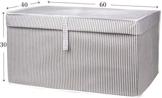 SteweHome Storage Box for Clothes / Blanket/Duvet in Grey Colour 60x40x30cm 3pcs
