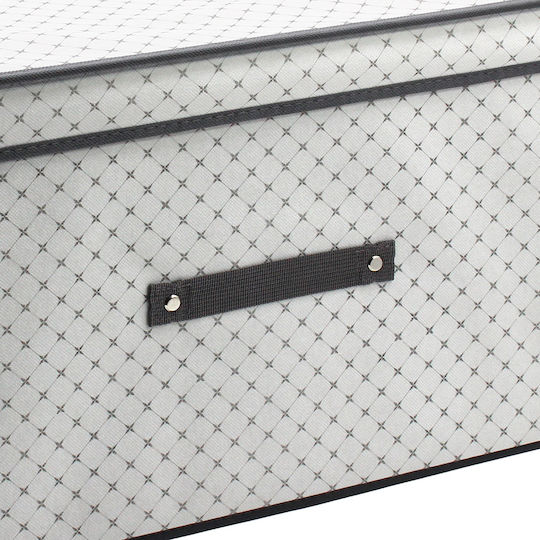 Keskor Clothes Storage Box in White Colour 50x40x30cm