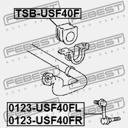 Right Front Stabilizer Link Lexus Ls460/460l Usf4 2006.08-2012.09 Eu 48820-50030