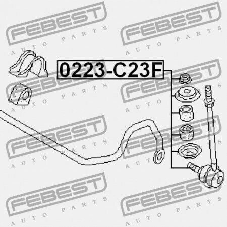 Μπροστινός Σύνδεσμος Σταθεροποιητή Nissan Serena C23 1991.06-1999.06 Jp 54618-0c010
