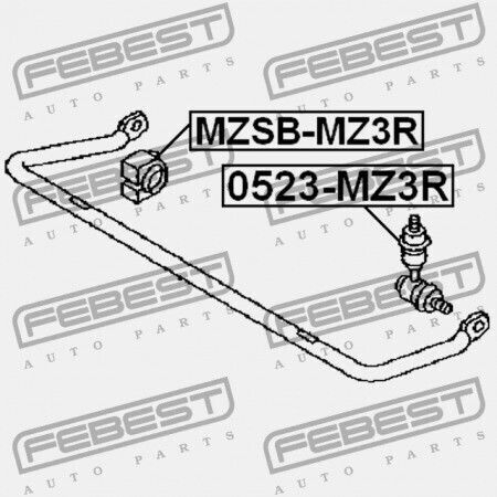 Rear Stabilizer Link Mazda 3 Bk 2003-2006 Eu Bp4k-28-170e