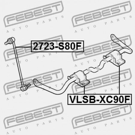 Μπροστινός Σύνδεσμος Σταθεροποιητή Volvo Xc90 2003 31201602