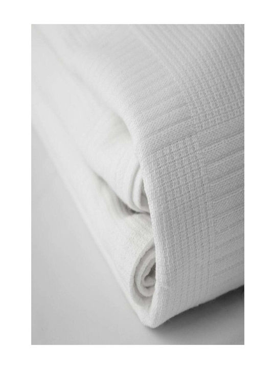 SteweHome Pique Double Blanket 200x230cm White