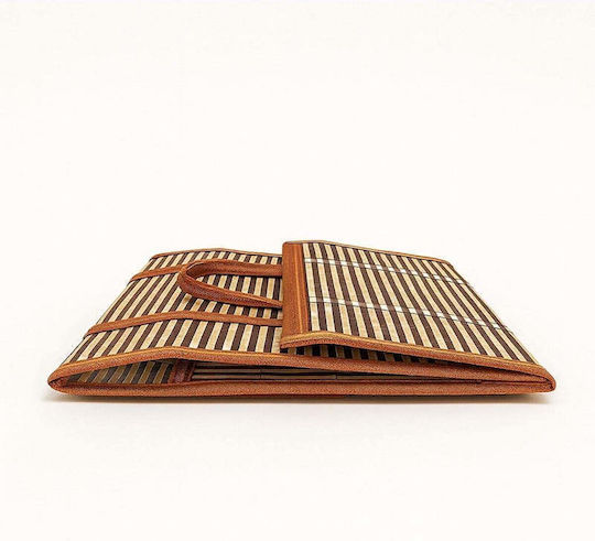 SteweHome Aufbewahrungskorb Bamboo mit Deckel Mehrfarbig 30x20x19cm