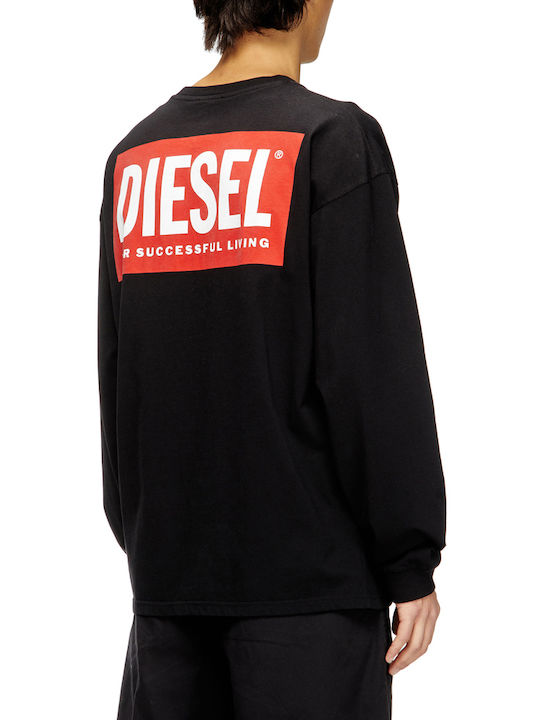 Diesel T-Box Langarm Herrenblusen Schwarz
