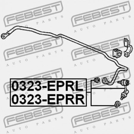 Δεξιός Πίσω Σύνδεσμος Σταθεροποιητή Honda Stream Almas Rn1 2001-2006 Jp 52320-s5t-j01