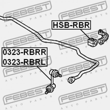 Linker Hinterer Stabilisatorbuchse Honda Odyssey Rb1 2004-2008 Jp 52321-sfe-013