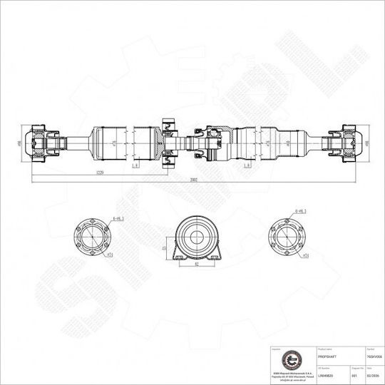 Άξονας Μετάδοσης Κίνησης Land Rover Range Rover Evoque Lr049820