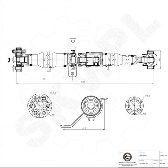 Άξονας Μετάδοσης Κίνησης Dodge Journey Fiat Freemont 5157005ad