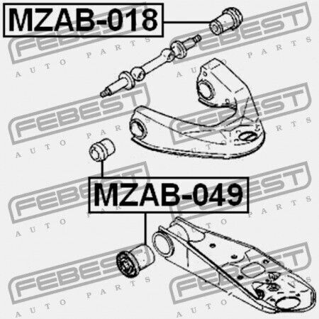 Febest Vorderseite Kontrolle Armring Mazda Bongo Sk 1999-2010 Jp S083-34-830