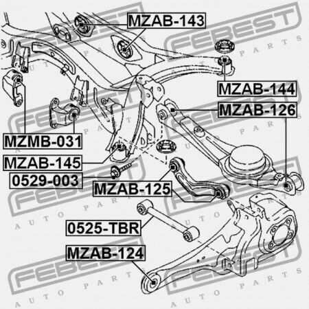 Rear Control Arm Ring Mazda CX-9 TB 2007-2012 EU TD13-28-200C