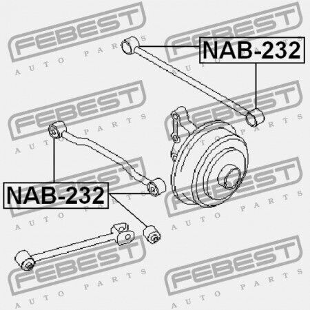Μπουλόνι Πίσω Ράβδου Σύνδεσης Nissan Sunny B14 1994.01-1999.08 Jp 55152-51e00